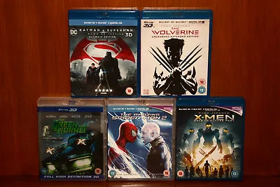 Marvel DC 3D Blu-Ray Collection Including Batman Vs Superman And The Wolverine • £29.95