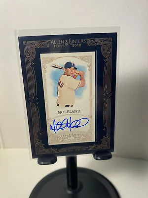 2012 Topps Allen Ginter Mitch Moreland Framed Auto Mini Card AGA-MMO • $6.50