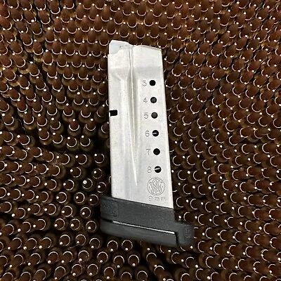 Mag Smith & Wesson S&W M&P Shield 9mm 8 Rd Stainless Magazine Clip W/ Spacer • $26