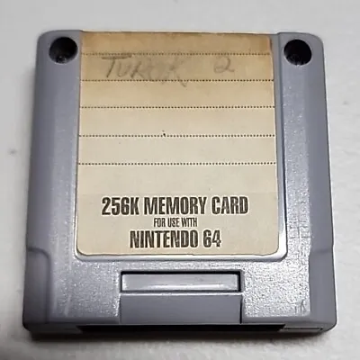 Nintendo 64 Memory Card - N64 256K Controller Pak *New Battery* TESTED • $9.99