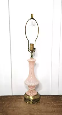 Vintage Pink Venetian / Murano Glass Table Lamp • $198