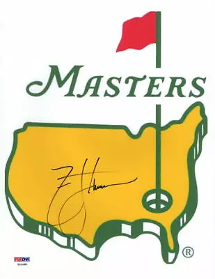 ZACH JOHNSON SIGNED AUTOGRAPH 8x10 PHOTO - 2007 MASTERS CHAMPION OPEN FLAG PSA • $199.95