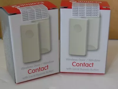 $14.95 • Buy Lot Of 2 Ecolink Wst-212 Honeywell Door/window Sensor W/local Bypass