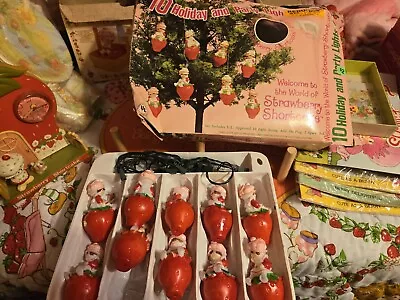 Vintage Strawberry Shortcake Holiday & Party Christmas String& Light Covers  • $35