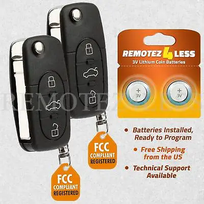 $22.45 • Buy 2 For 1998 1999 2000 2001 VW Volkswagen Beetle Golf Keyless Car Remote Key Fob