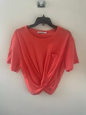 T Alexander Wang Front Twist Pocket Shirt Size Womens Large • $19.80