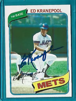 ED KRANEPOOL Signed 1980 Topps Baseball Card #641 NEW YORK METS • $6.99