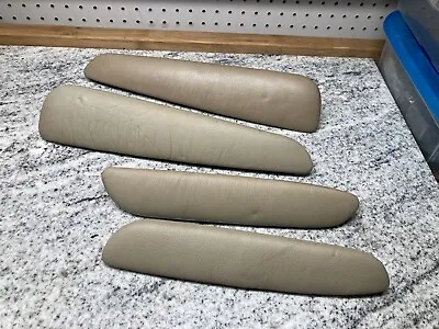 BMW 3 Series E46 COUPE Side Door Panels Armrest Pads Set Tan Beige Leather OEM • $85