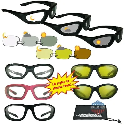 Motorcycle Riding Transitional Sunglasses Photochromic Biker Day Night Glasses • $49.99