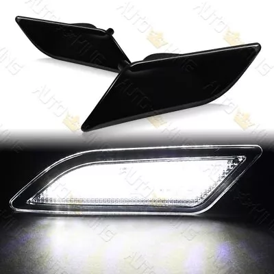 Fit 10-13 Mercedes W212 E300 E550 E63 Amg Smoke Lens White Led Side Marker Light • $21.24