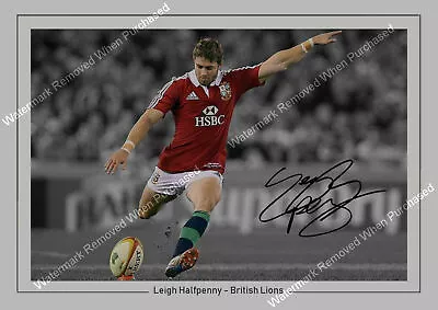 Leigh Halfpenny Signed Rugby 2013 British Lions Memorabilia A4 Photo Print • £8.69