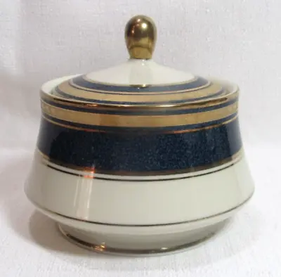 Mikasa Japan Grande Ivory IMPERIAL LAPIS L2826 Sugar Bowl With Lid GC • $20