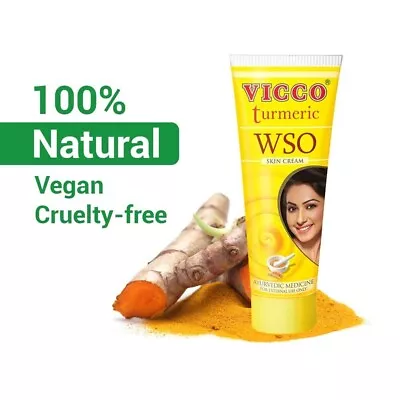 Vicco Turmeric WSO Skin Cream Ayurvedic Fairness Scars Acne Pimples Fast Ship • $9.06