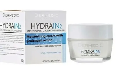 Dermedic Hydrain 2moisturizing Cream With Prolonged Action Sensitive Skin50ml • £11.65