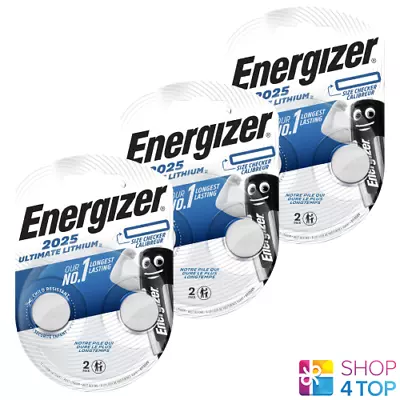 6 Energizer CR2025 Ultimate Lithium Batteries 3V Coin Cell DL2025 Exp 2025 New • $14.55