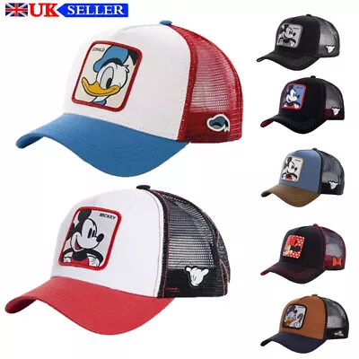 Unisex Adult Kids Teens Cartoon Mickey Mouse Baseball Cap Superman Hat Snapback • £6.45