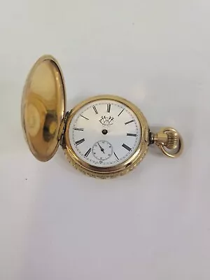 Circa 1910 Vallon Watch Company Gold-filled Hunter Pocket Watch • $89.99