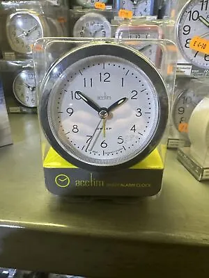 Acctim Kiera Sweep Alarm Clock With Light (grey) • £8.99