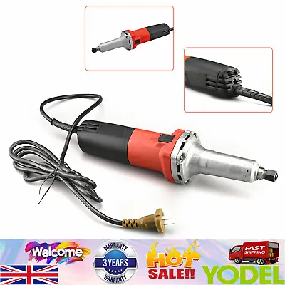 Electric Straight Die Grinder Handheld Variable Speed Grinding Machine 6mm 600W • £44.67