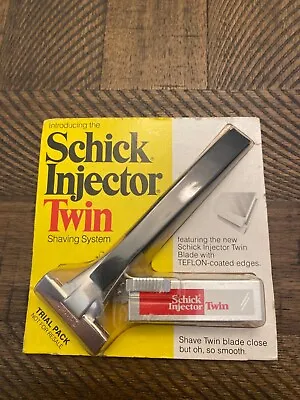 Schick Injector Razor Single Edge Twin Blades New Sealed Vintage Old Stock • $45