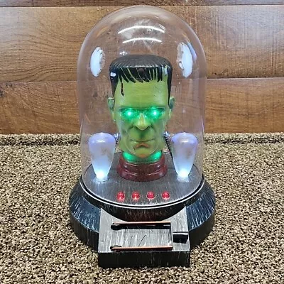 Gemmy Frankenstein Head In Dome / Clouche Talks & Lights Universal Monsters  • $23.90