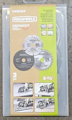 Rockwell  Versacut  Blade Set Saw Circular Gray  3 Pack 3-3/8  RW9232K NEW • $23.90