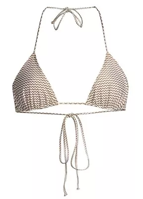 Faithfull The Brand Il Mediterranean Marzia Bikini Swim Top In Milleha Print Med • $65