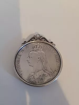 1887 Silver Crown In Mount • £19.99