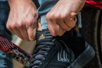 £70 • Buy Five Ten Adidas Sleuth Dlx Mtb Shoes Black Grey Gold Uk10 Enduro Gravel Dh 5.10