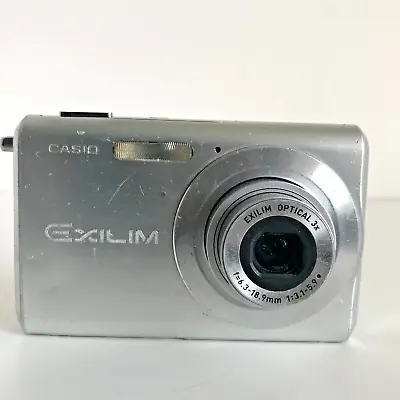 Casio Exilim EX-Z60 6.0MP Digital Camera Silver Parts Or Repair • $27.50
