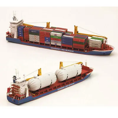 1:400 Gdansk Cargo Ship DIY Handcraft 3D Paper Card Model Sets* YT • £7.26