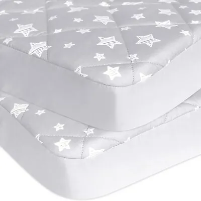 Quilted Pack N Play Fitted Sheets For Graco Portable Mini Crib 2 Pack39 ×27 ×5  • $27.99