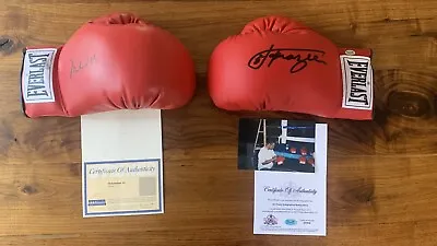 Muhammad Ali Joe Frazier Autographed EVERLAST Boxing Gloves Pair COA • $3000