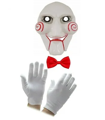  Halloween SCARY CLOWN PUPPET COSTUME Horror ACCESSORY SET Fancy Dress Unisex UK • £11.50