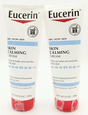 Eucerin Skin Calming Creme Natural Oatmeal Enriched/Fragrance-Free (Lot Of 2) • $14.99