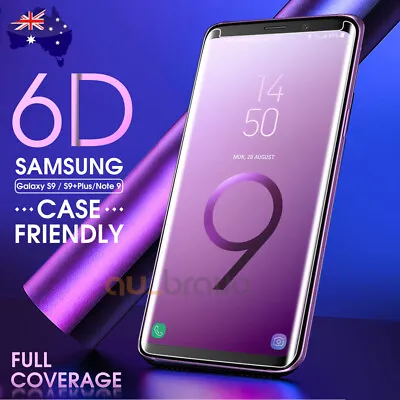 6D Samsung Galaxy S9 S8 Plus Note 9 8 Full Cover Tempered Glass Screen Protector • $7.95