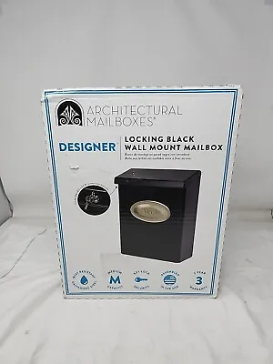 ARCHITECTUAL MAILBOXES DVK000AM Wall Mount Mailbox Black 5D • $22.49