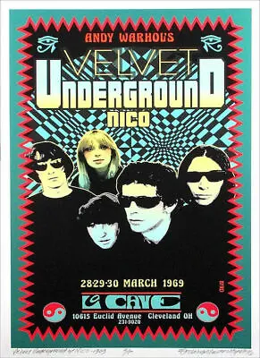 £3.99 • Buy The Velvet Underground 1969 Graphic Art Picture Vintage Poster Home Office