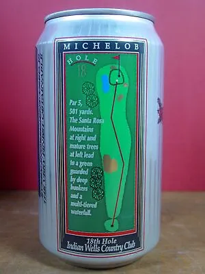 MICHELOB DRY BEER -Golf Hole 18- INDIAN WELLS COUNTRY CLUB - 12 Oz Stay Tab Can • $10