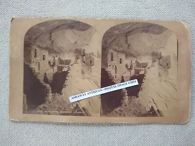 1870s SV Of PUEBLO RUINS White House CANYON DE CHELLY In ARIZONA By W.H. Jackson • $49.99
