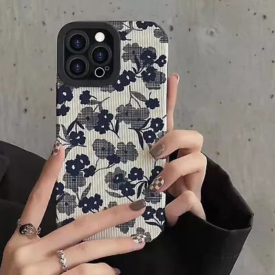 Floral Shockproof Slim TPU Case Cover For IPhone 14 Pro Max 13 12 11 XR 8 7 SE • £4.75