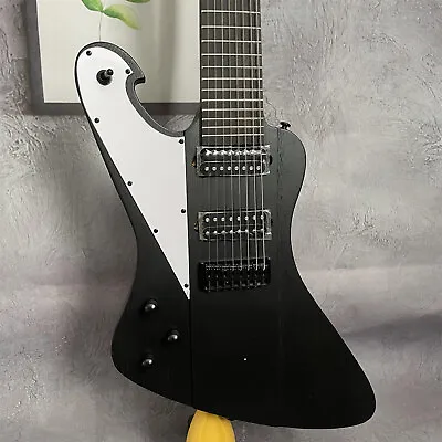 Unbranded Left-Handed 8 Strings Matte Black Electric Guitar HH Pickup Artistry • $288.21