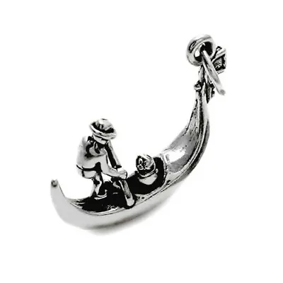 Venice Venetian Gondola Guaranteed 925 Sterling Silver 3D Italy Charm • $16.79