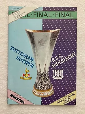 £12.99 • Buy Official 1984 Tottenham Hotspur V R.s.c Anderlecht Uefa Cup Final Programme