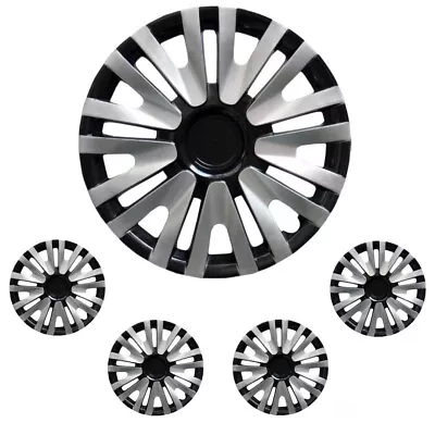 15  SET (4 Pcs) Hubcap Full Wheel Rim Cover For Mercury R15 Tire Black&Grey • $89.90
