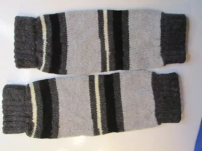 UNBRANDED Ankle Warmers Gray Striped Vintage 90's • $7.98