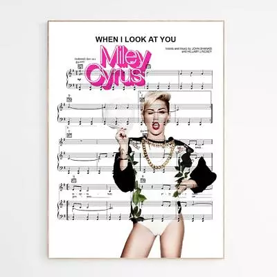 Miley Cyrus - When I Look At You Poster • £5.99