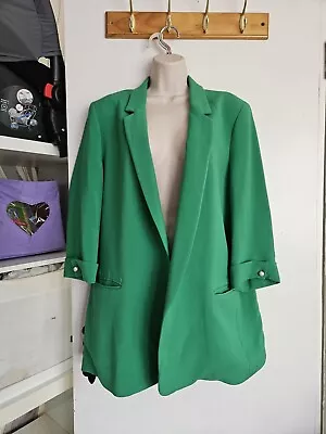 Zara Green Open Blazer Jacket **size Xxl** Approx. Uk 18 • £11.50