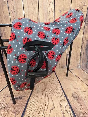 Grey Ladybirds Ride On Saddle Cover.  • £15.50