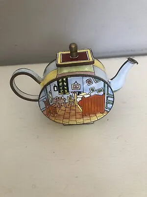 Vintage Kelvin Chen #259 Bedroom Miniature Enamel/Copper Teapot Vincent EUC • $23.20